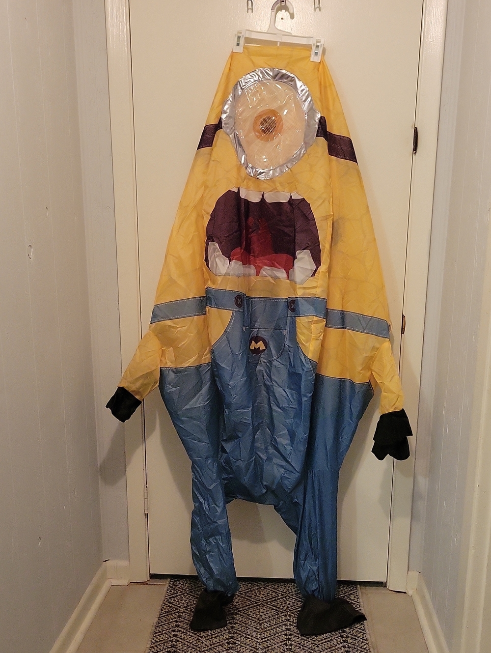 Yellow & Blue Kids Minion Inflatable Costume